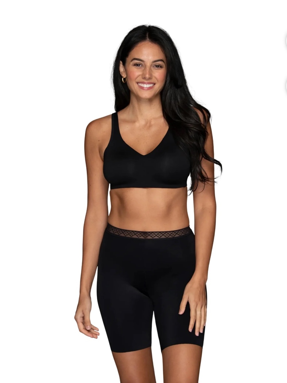Vanity Fair Black light smoothing slip shorts , NEW